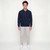 Jogger Sweatpants Unisex 100% Cotton Silver Gray