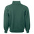 Just Sweatshirts Luxury Cotton Half Zip Sweatshirt in pine green, 420 GSM 100% cotton, featuring a zip neck design.