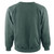 Just Sweatshirts Crewneck Pine Sand 100% Cotton sweatshirt, dark green in color, showcasing rib knit waist and cuffs.