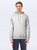 Just Sweatshirts Silver gray hoody, 100% cotton, long sleeve, casual men's fashion wear in light gray color.