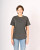 Just Sweatshirts Premium Cotton T-Shirt, charcoal grey, short sleeve, 100% cotton, woman wearing, casual style.