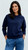 Classic Crewneck 100% Cotton Navy with Ribbed side panels
