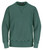 Just Sweatshirts Privé Crewneck in Pine Sand color, 100% Cotton with side rib, displayed in green hue.