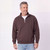 Zip Neck Washed Eggplant 100% Cotton