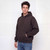Hooded Pullover Washed Eggplant 100% Cotton