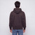 Hooded Pullover Washed Eggplant 100% Cotton