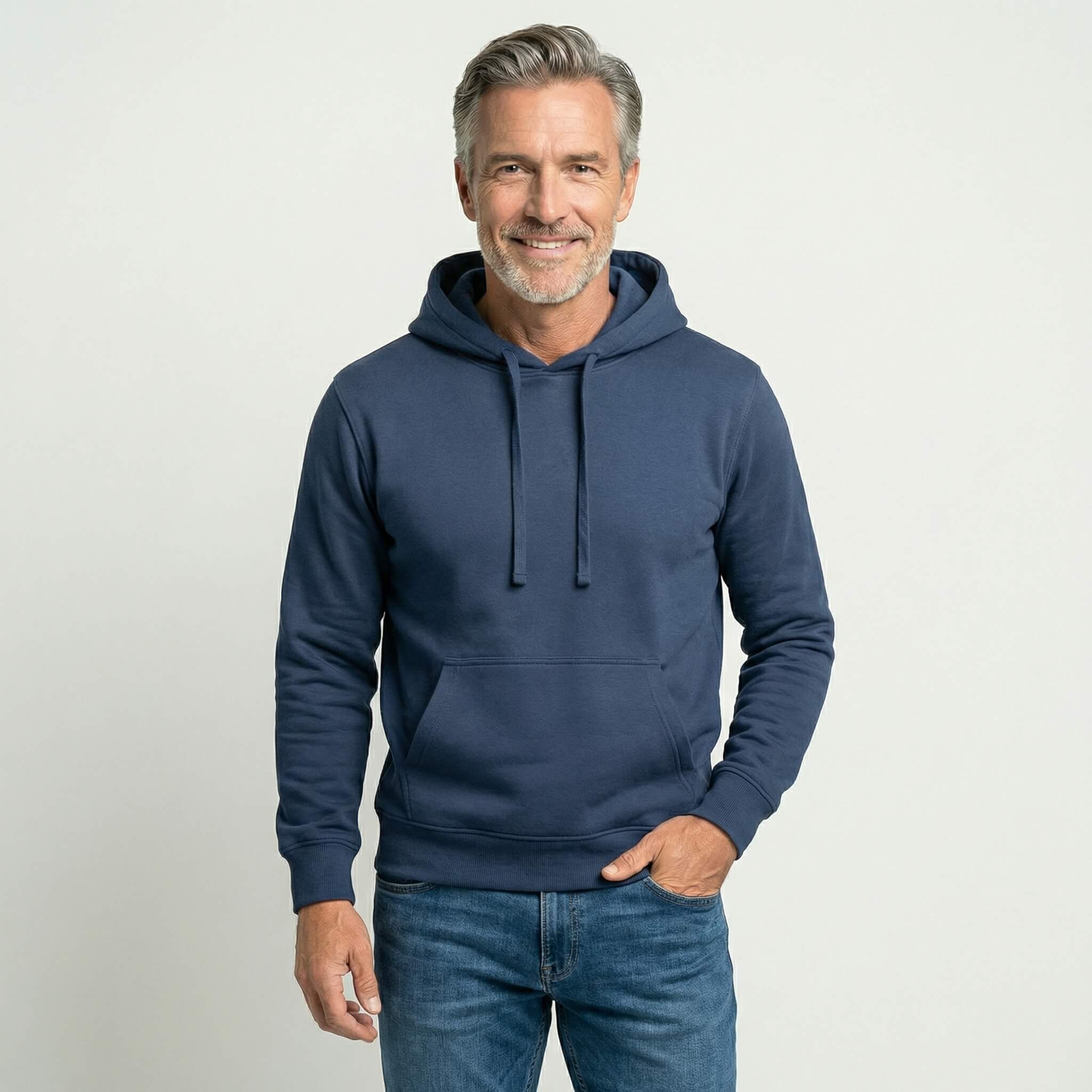 Get Prive Hoodie Navy Online | Side Rib | 100% Cotton
