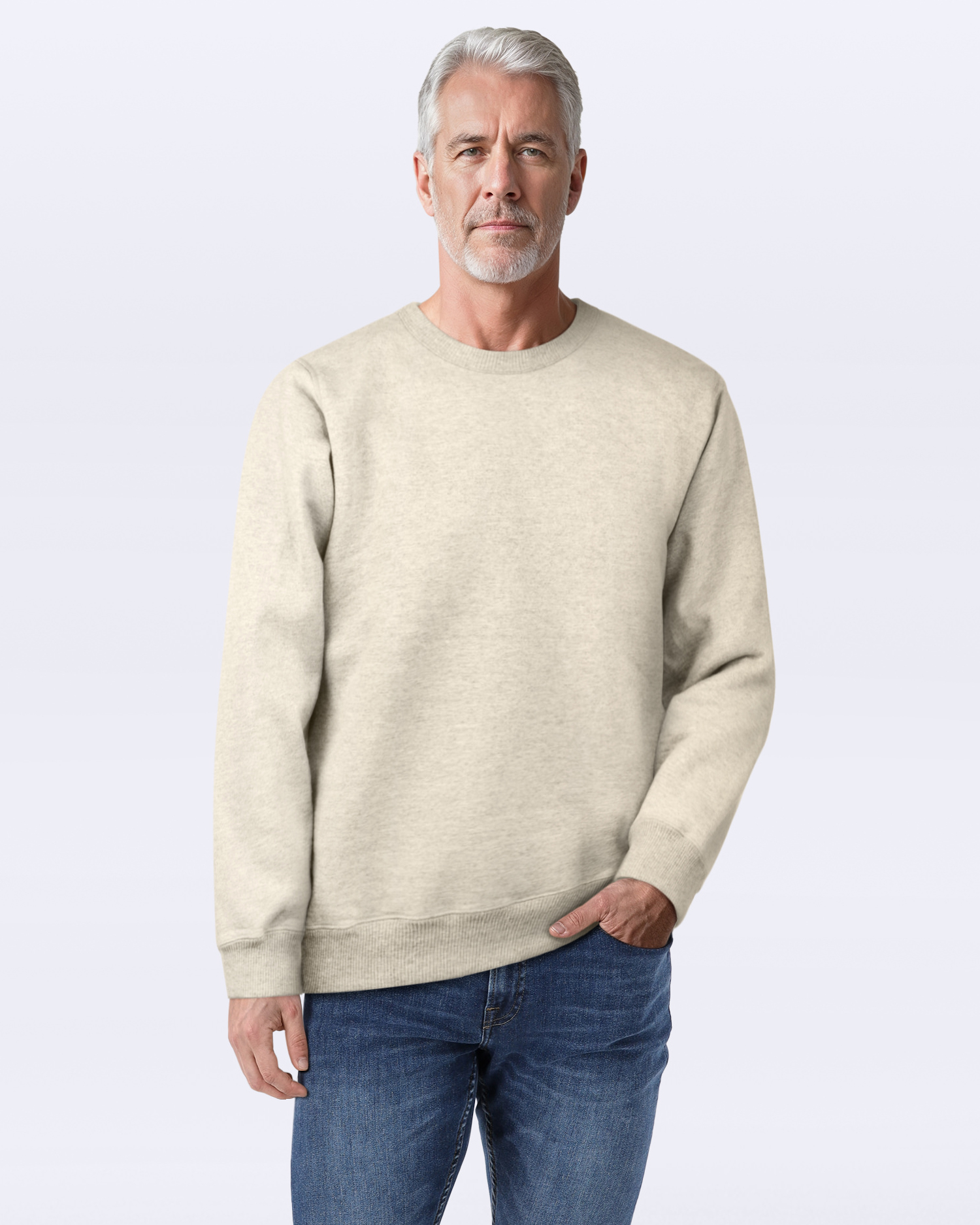 トップス HERILL COTTON CREWNECK S/S SWEATER Zaitun Mens Crewneck Sweater Pullover Waffle Knit Casual