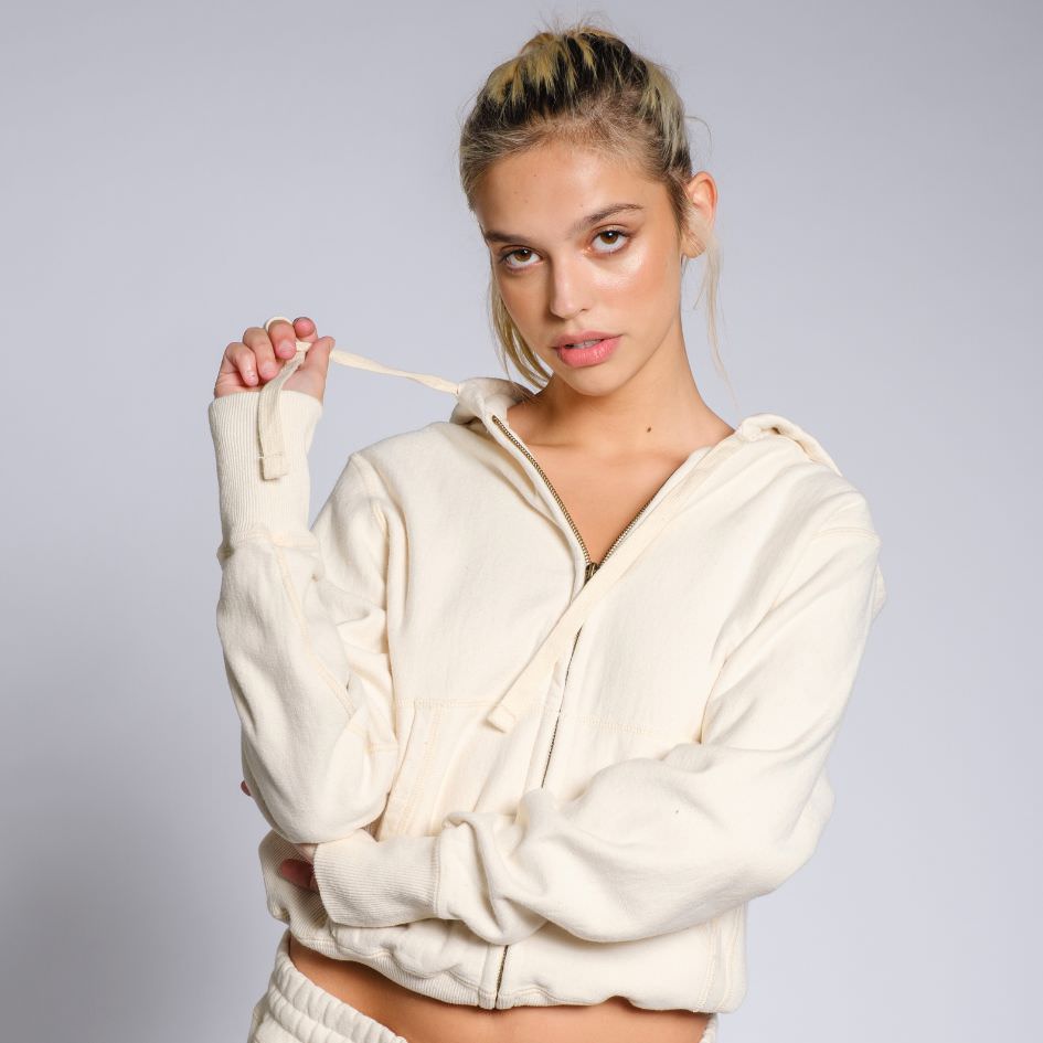 Buy Luxurious Full Zip Hoodie | Prive Natural | 100% Cotton