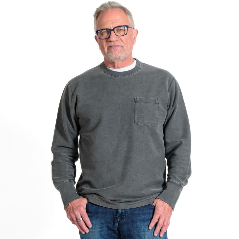 ★GENERAL IDEA★ Postman Raglan Long Sleeve Tee CHARCOAL WBD Super Heavy T-Shirt Long Sleeve 100% Cotton Charcoal