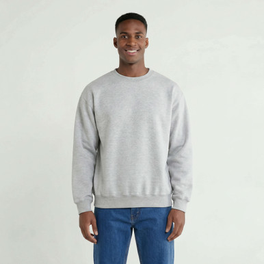 Shop Crewneck Gray Mix | 95% Cotton | Just Sweatshirts