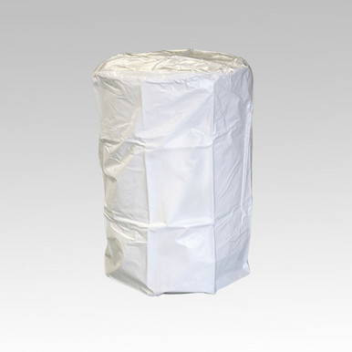 White 55 Gal Pull Over Cover