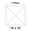 15' x 15' Master Series Frame Tent, 1 Piece, 16 oz. Ratchet Top, Solid White
