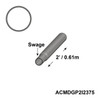 2' Galvanized Insert 6'' Swage