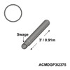 3' Galvanized Insert 6'' Swage