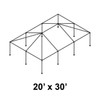 20' x 30' Classic Frame Aluminum Single Tube 8' Pole and Fitting Kit