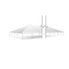 40' x 120' Master Series Frame Tent, Sectional Tent Top, Complete