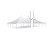 40' x 100' Premiere I Series High Peak Pole Tent, Sectional Tent Top, Complete