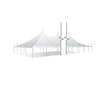 40' x 180' Premiere I Series High Peak Pole Tent, Sectional Tent Top, Complete