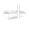15' x 50' Classic Series Gable End Frame Tent, 1 Piece Tent Top, Complete