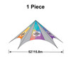 52' Diameter TP/Hexagon Tent, 1 Piece, Ratchet Top, Full Digital Print
