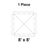 8' x 8' Classic Frame Tent, 1 Piece, 16 oz. Ratchet Top Replacement