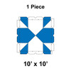 10' x 10' Classic Frame Tent, 1 Piece, 16 oz. Ratchet Top Replacement