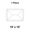 10' x 15' Classic Frame Tent, 1 Piece, 16 oz. Ratchet Top Replacement