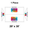 20' x 30' Gable Frame Tent, 1 Piece, 16 oz. Ratchet Top, Logo/Valance Print Only