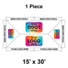 15' x 30' Master Series Frame Tent, 1 Piece, Ratchet Top, Logo/Valance Print Only