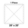 20' x 20' Classic Frame Tent, 1 Piece, 16 oz. Ratchet Top