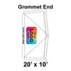 20' x 10' Classic Frame Tent Top, Grommet End