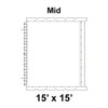 15' x 15' Classic Frame Tent Top, Mid Section