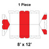 8' x 12' Gable Frame Tent, 1 Piece, 16 oz. Ratchet Top Replacement