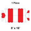 8' x 16' Gable Frame Tent, 1 Piece, 16 oz. Ratchet Top Replacement