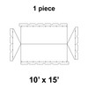 10' x 15' Classic Gable Frame Tent, 1 Piece, 16 oz. Ratchet Top Replacement