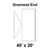 40' x 20' Classic Gable Frame Tent Top, Grommet End