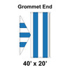 40' x 20' Classic Gable Frame Tent Top, Grommet End