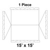 15' x 15' Classic Gable Frame Tent, 1 Piece, 16 oz. Ratchet Top