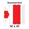 10' x 10' Gable Frame Tent Top, Grommet End