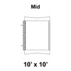 10' x 10' Master Frame Tent Top, Mid Section