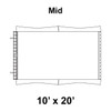 10' x 20' Master Frame Tent Top, Mid Section