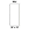 30' x 15' Classic Pole Tent Top, Mid Section