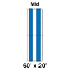 60' x 20' Classic Pole Tent Top, Mid Section