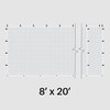 8' x 20' White Mesh Sidewall