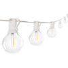 25' White Bistro String Lights