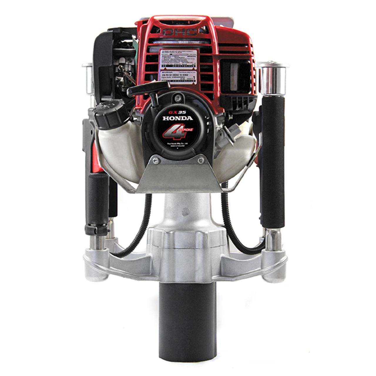 Powered by 1.3 horsepower GX35 Honda 4-stroke engine