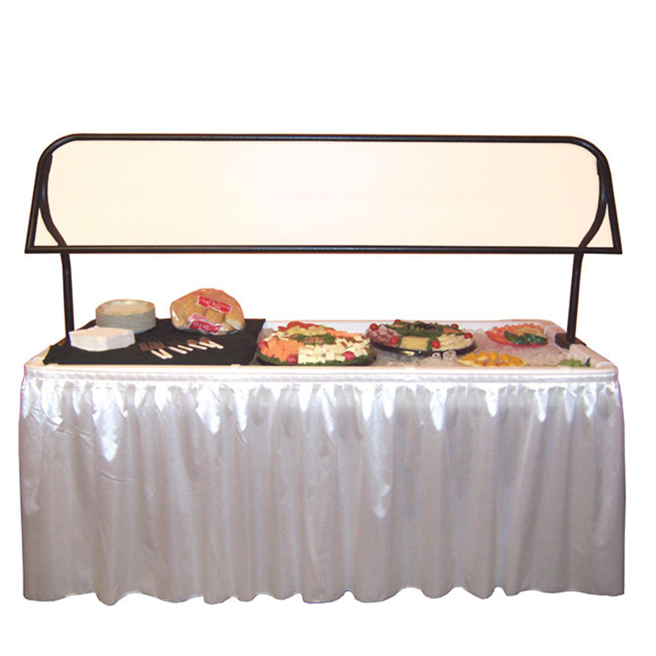 Fill 'N Chill sneeze guard comes in 3 pieces and is made to increase the hygiene of the table.