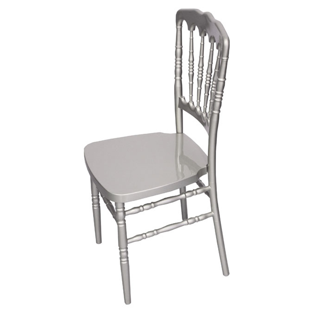 Silver Fayette Napoleon Chair