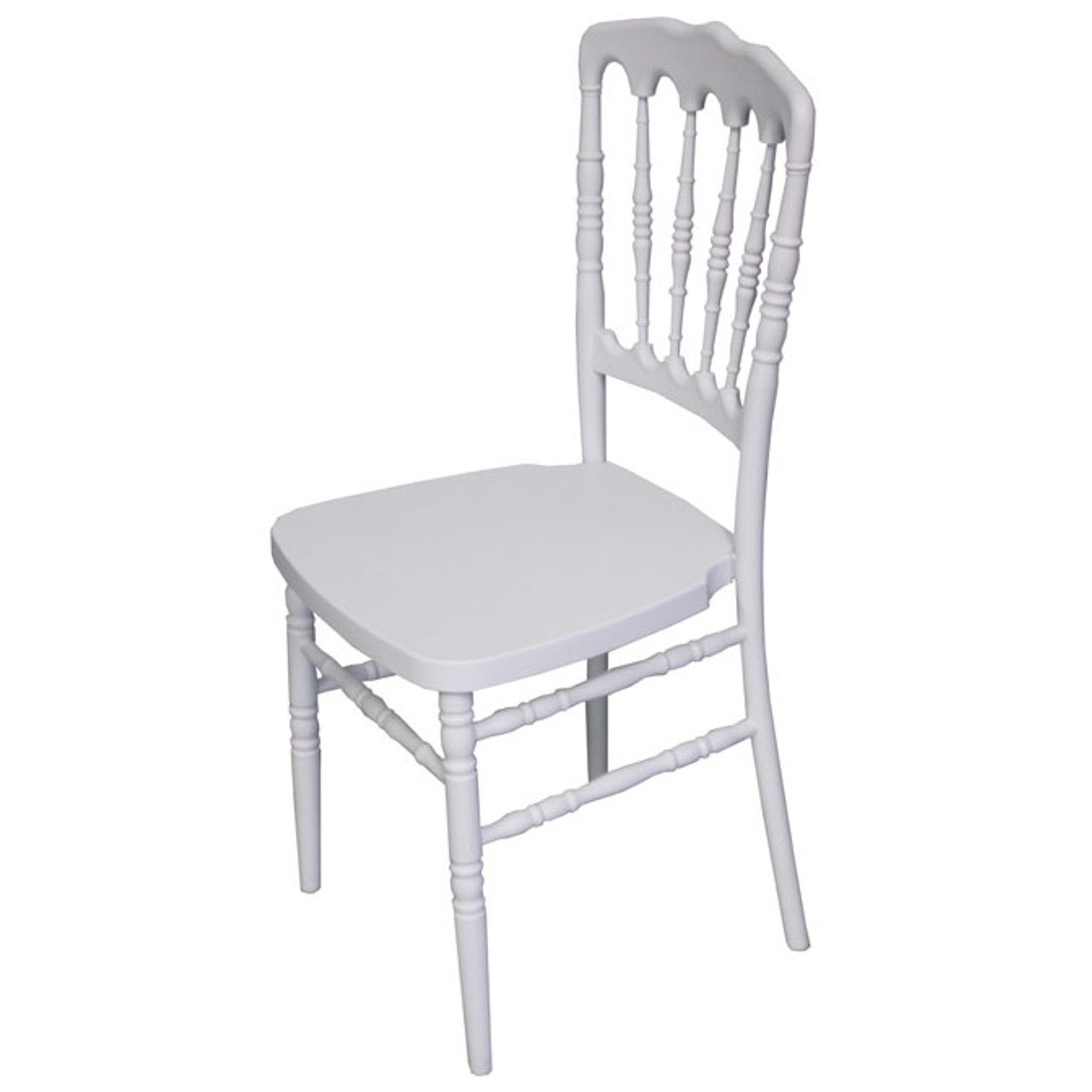 White Fayette Napoleon Chair